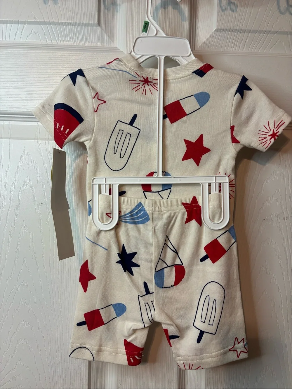 Carter’s Size 18 months Patriotic Short Sleeve Pajama Set